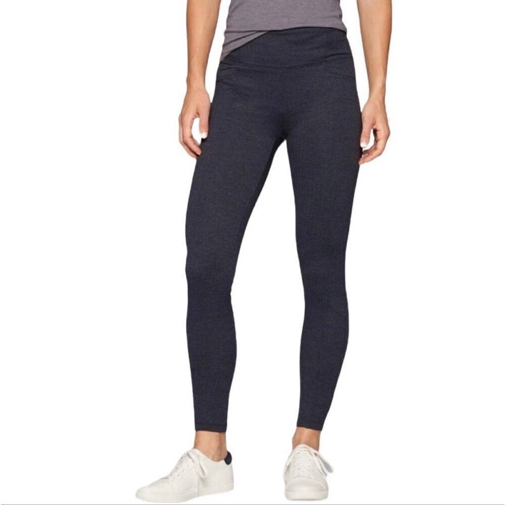 Athleta Herringbone Metro High Waisted Legging Tight Yoga Pant Medium